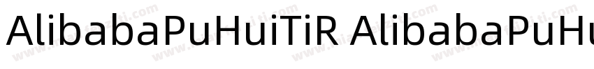 AlibabaPuHuiTiR AlibabaPuHuiTiB字体转换
